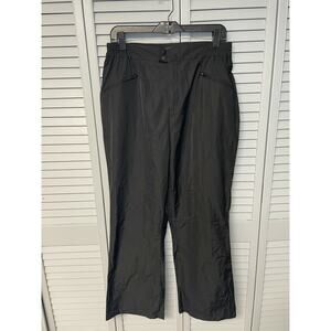 Chiciris hiking windbreaker pants black size large zippered pockets